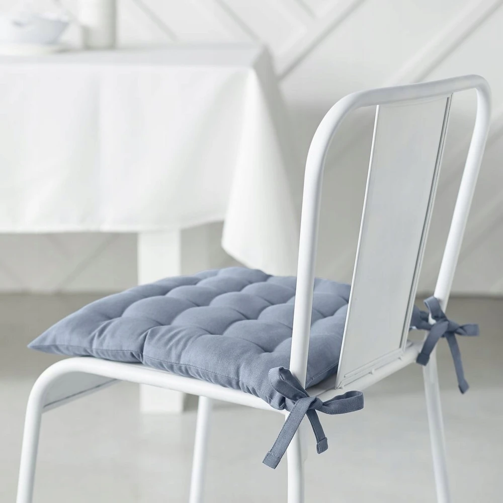 TODAY Medvilninė pagalvėlė virtuvės kėdei COMFORT, surišama, 38 x 38 cm