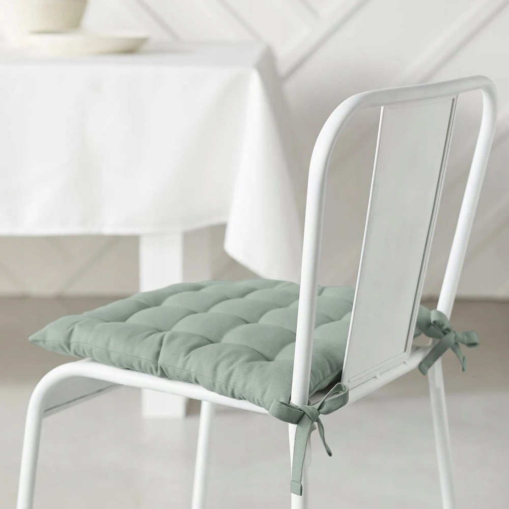 TODAY Medvilninė pagalvėlė virtuvės kėdei COMFORT, surišama, 38 x 38 cm