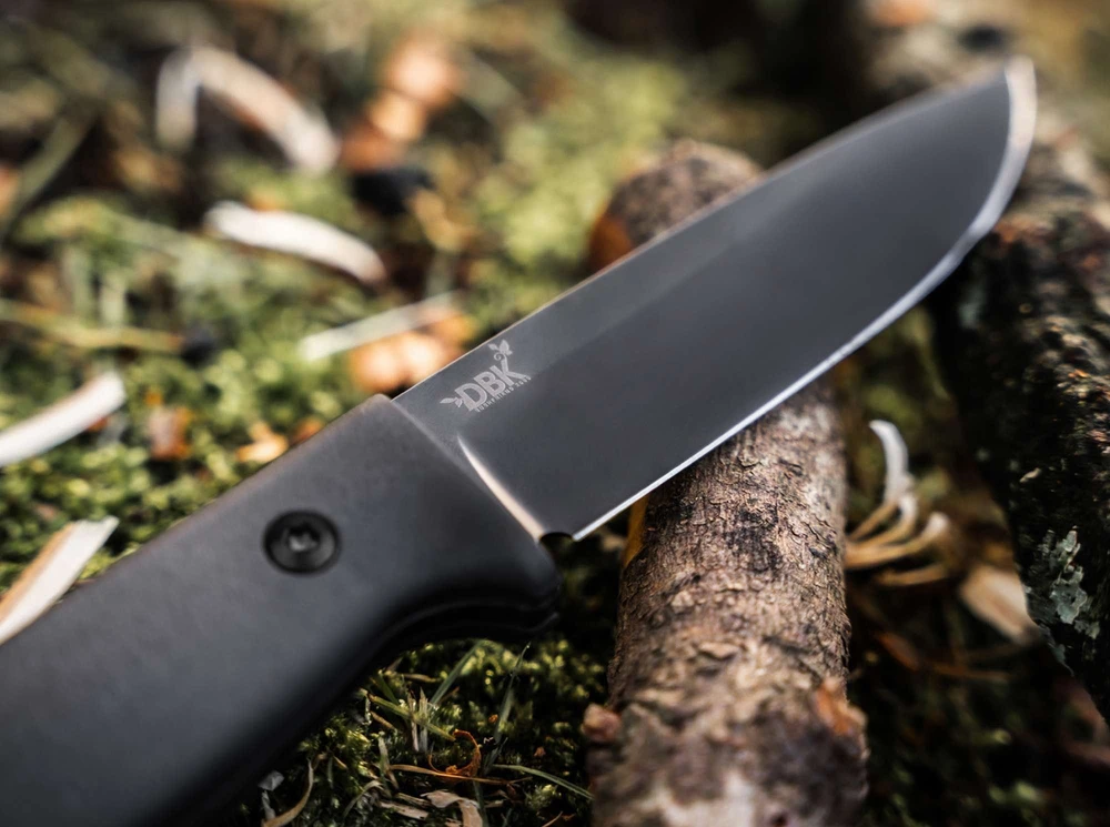 TOGO Peilis Boker Solingen DBK Bushfriend 2000 visiškai juodas