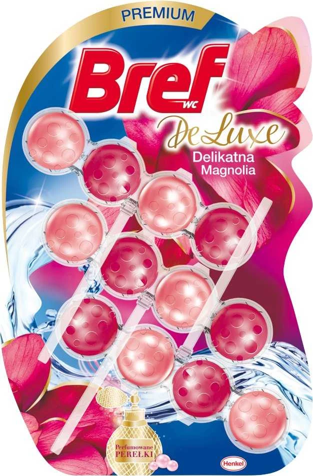 WC valiklis – gaiviklis Bref Delux magnolia 3x50g