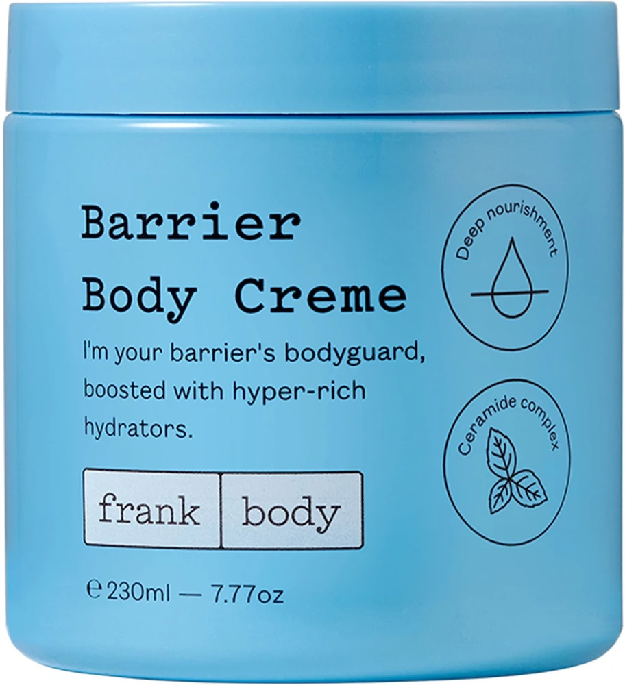 Frank Body Barrier maitinamasis kūno kremas, 230 ml