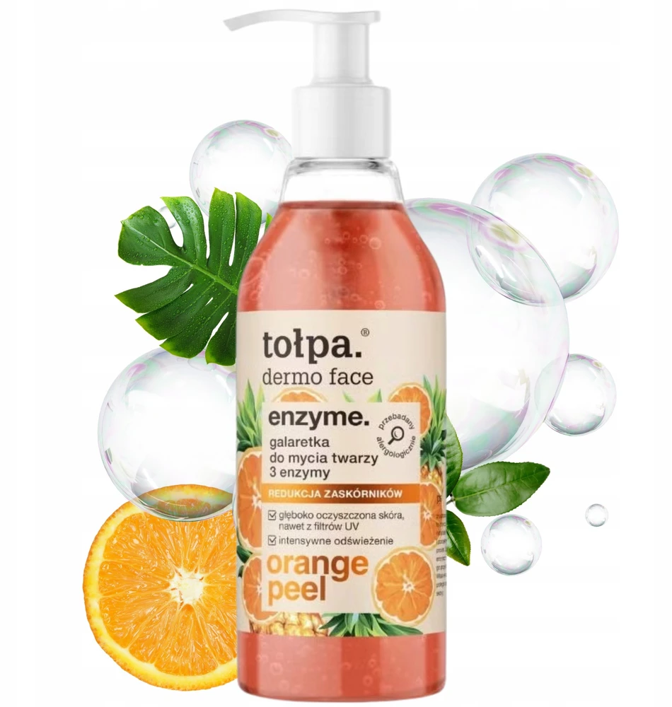 Tolpa Topa Dermo Face Enzyme veido valymo želė su 3 fermentais, 195 ml