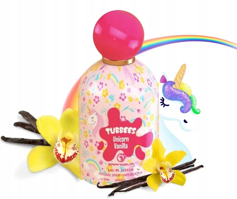 Grandeur Tubbees Unicorn Vanilla EDP parfumuotas vanduo unisex, 50 ml