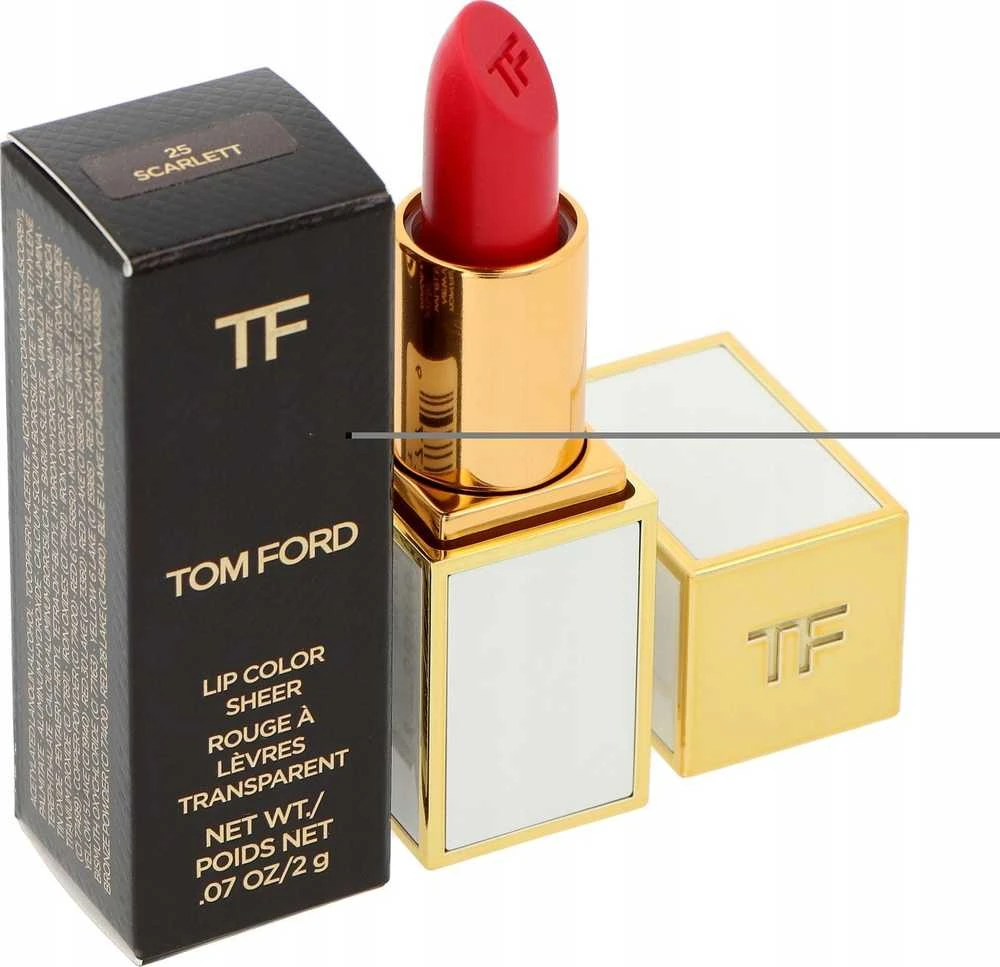 Tom Ford Tom Ford Sheer Kreminis lūpų dažai 25 Scarlet, 2 g