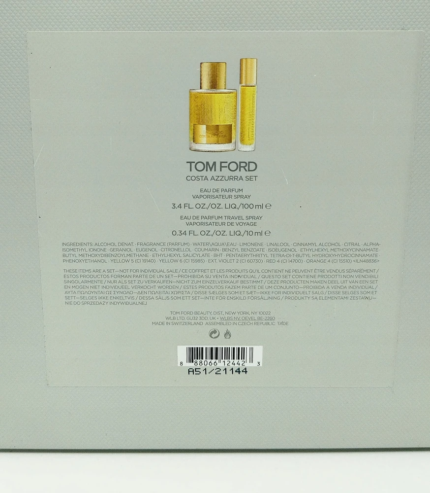 TOM FORD Costa Azzurra EDP parfumuotas vanduo Unisex, 10 ml