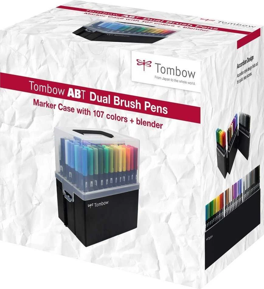 Tombow Organizer rinkinys su 108 ABT Dual rašikliais