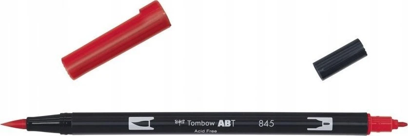 Tombow Tombow ABT-18P-1, 18 spalvų, Daugiaspalvis, Kulkos antgalis ir antgalis, 0,8 mm, 1 cm, Juodas