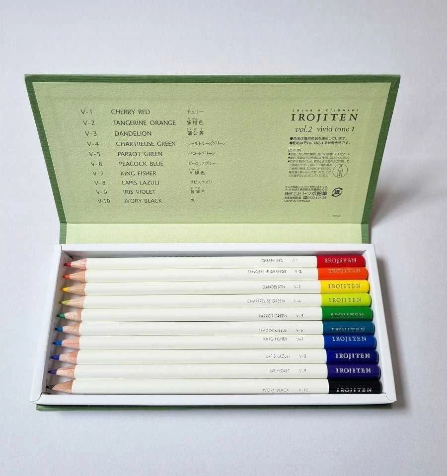 Tombow Tombow Color pieštukas IROJITEN rinkinys volume 2: Vivid tone l, 10 vnt.
