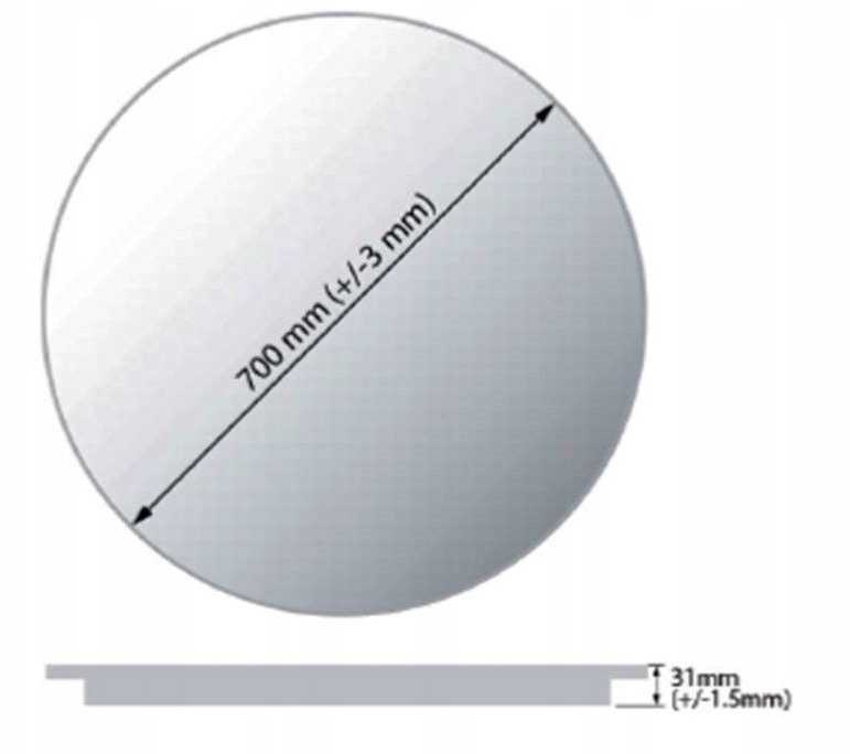 Masterjero Lustro Tomix MIRROR ENLIGHTED LED BONA ROUND 70CM
