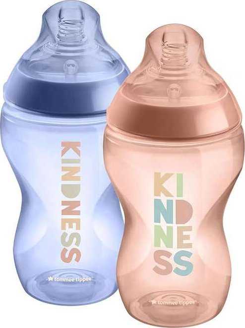 TOMMEE TIPPEE Natural Start buteliukas CLOSER TO NATURE,su sterilizavimo funkcija 260 ml, 0 m+, 2 vnt., 42255005