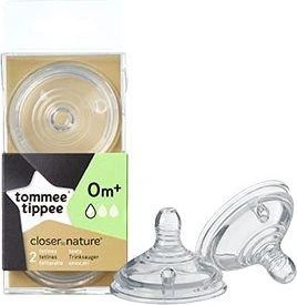 TOMMEE TIPPEE Natural Start žindukas lėtos srovės CLOSER TO NATURE, su sterilizavimo funkcija 2 vnt., 42458401