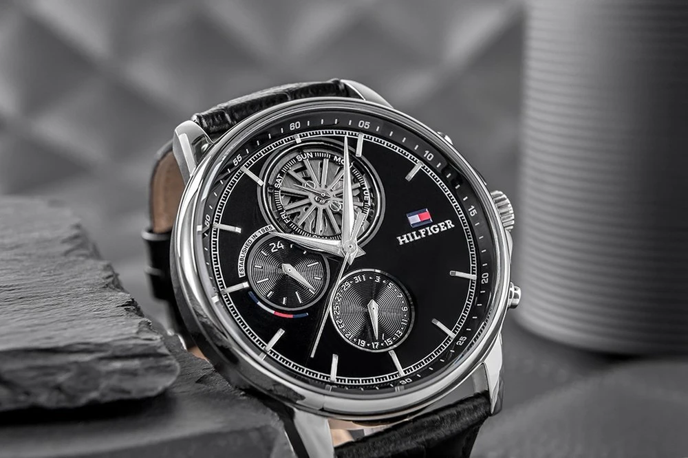 Laikrodis TOMMY HILFIGER MEN'S WATCH 1710605 Steward Open Heart + BOX