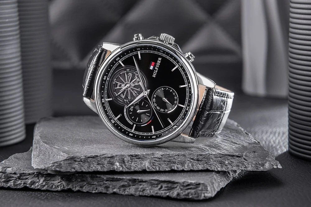 Laikrodis TOMMY HILFIGER MEN'S WATCH 1710605 Steward Open Heart + BOX