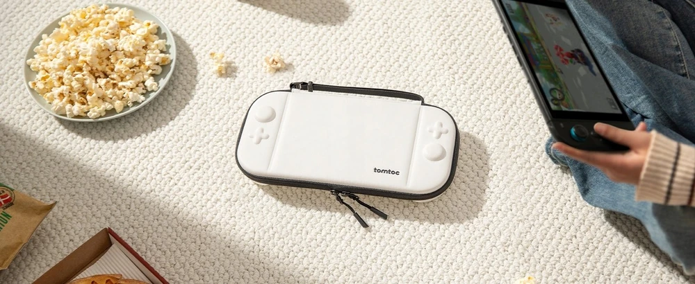 TOMTOC FancyCase-G05 Switch 2 plonas dėklas (baltas)