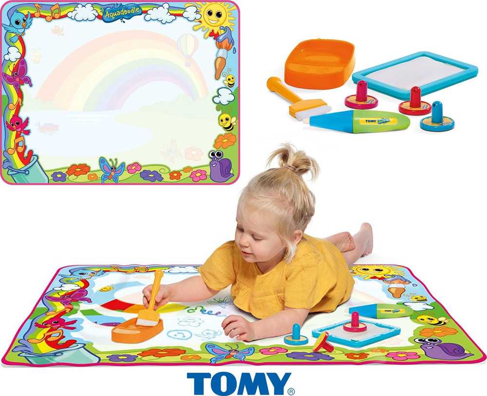 Tomy Aqua Doodle AQUADOODLE piešimo kilimėlis Super Rainbow Deluxe, E72772