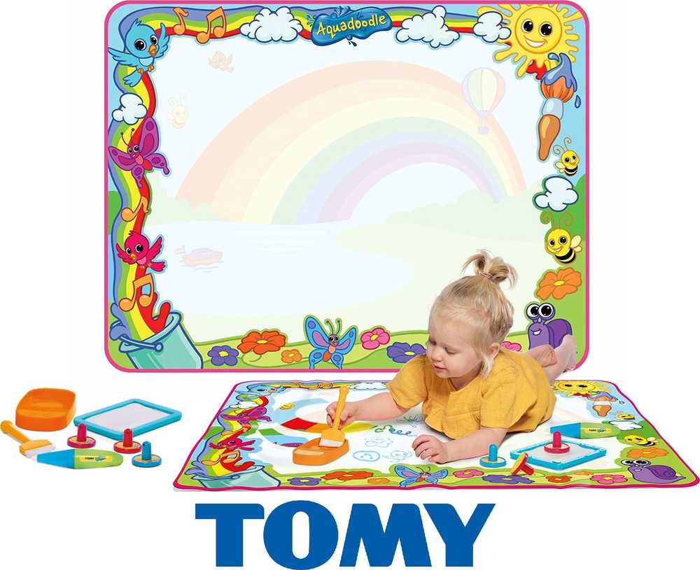 Tomy Aqua Doodle AQUADOODLE piešimo kilimėlis Super Rainbow Deluxe, E72772