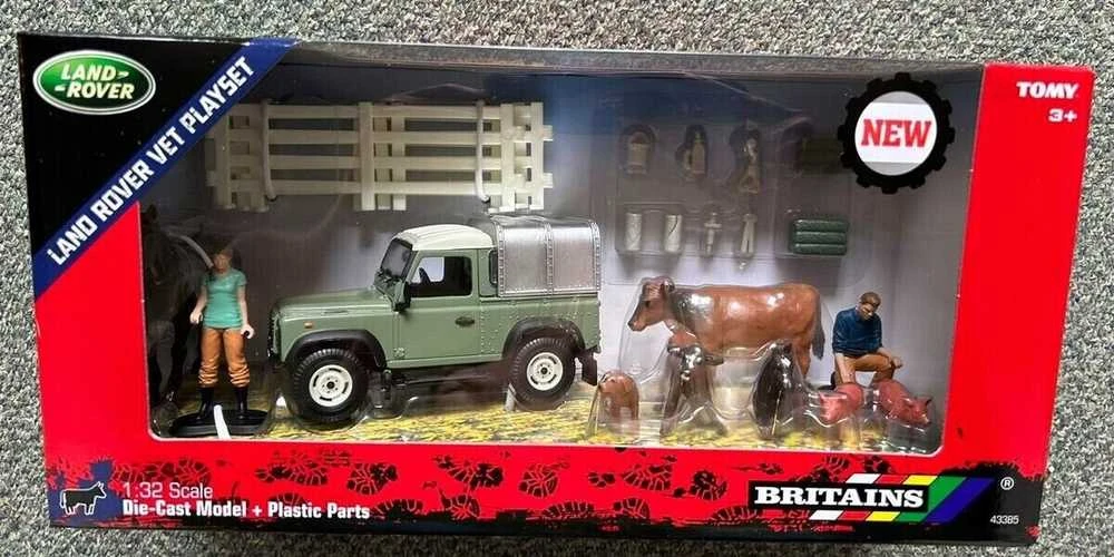 Žaislinis Land Rover veterinarijos rinkinys Tomy