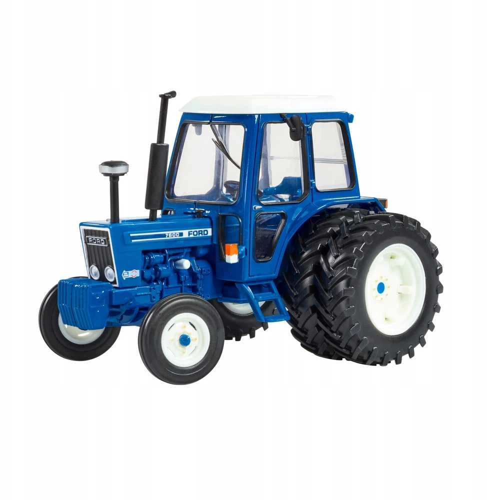 Žaislinis traktorius Ford 7600 su dvigubais ratais Tomy