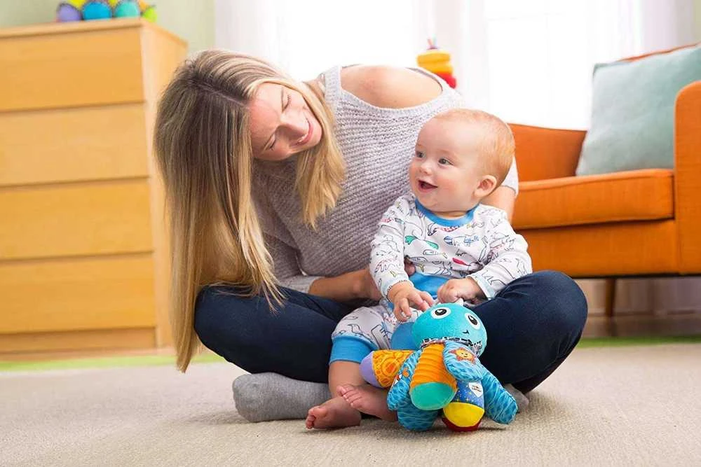 Lamaze Salty Sam aštuonkojis kartu su kūdikiu