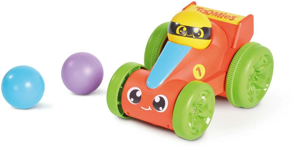 Toomies TOMY Pop_Go E73752 raudonų kamuoliukų lenktynininkas