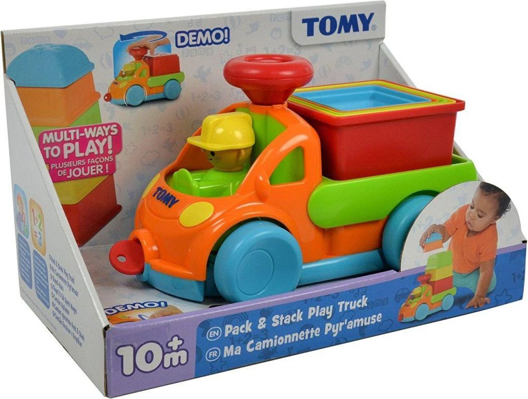 Tomy, Toomies, Automobilių žaidimų rinkinys, sudedamas žaislas su garsais, berniukams