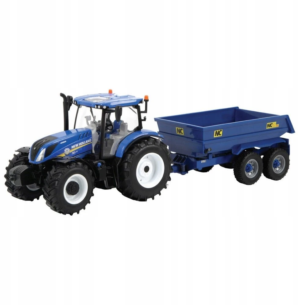 TOMY Britains New Holland T6 traktorius + priekaba.43268/3