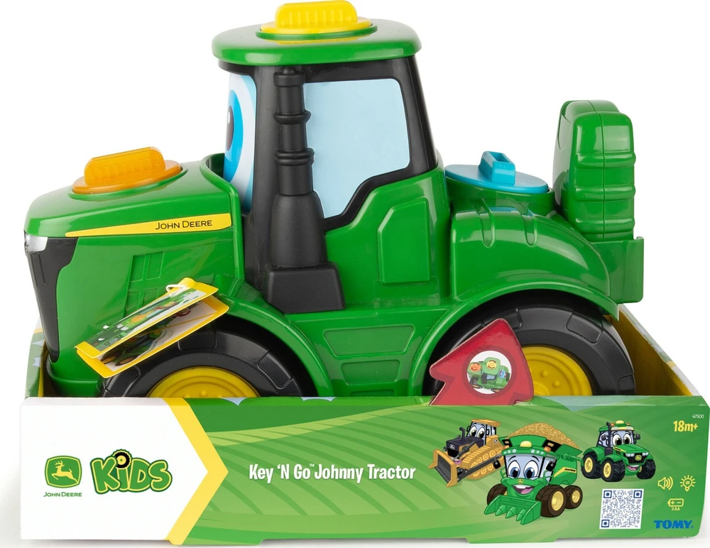 Tomy John_Deere Žaislinis traktorius John Deere KEY N GO JOHNNY 47500