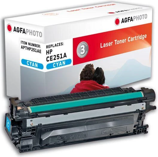 AgfaPhoto HP ColorLaserjet CP3525,CE251A / Canon 723C, perdirbta kasetė
