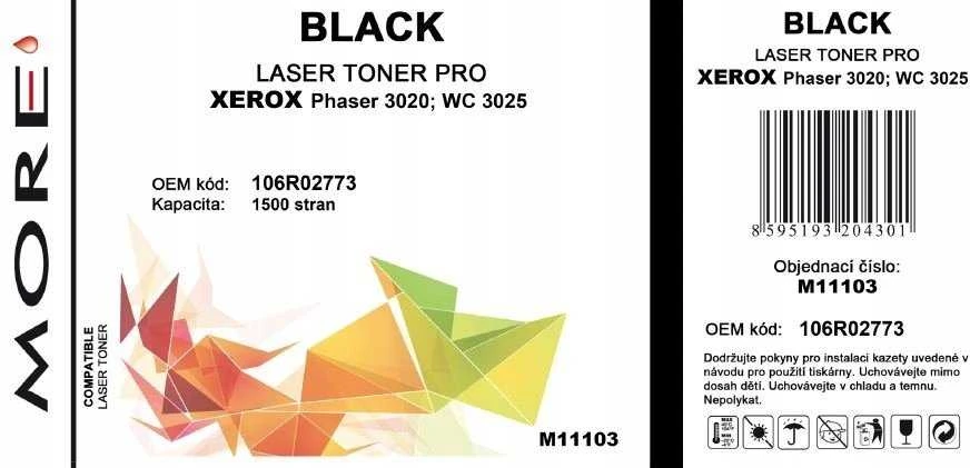 „Armor MORE“ toneris, skirtas „Xerox phaser 3020 WC3025“, 1500 puslapių, alternatyva