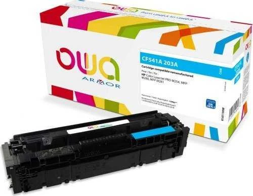 OWA Armor toner pro HP Color LaserJet Pro M254, Pro MFP M280, Pro MFP M281, CF541A, 1300 str., modrá/cyan (CF541A)