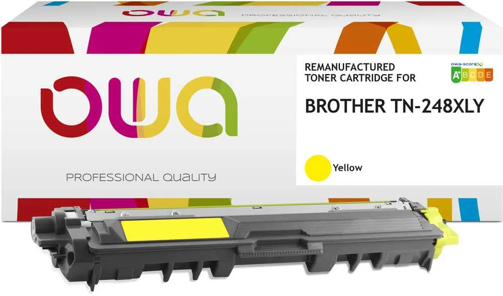 OWA „Armor“ tonerio kasetė „Brother DCP-L3520CDW“, geltona, 2300 str., komp. TN248XLY