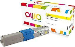 OWA Armor dažai, skirti OKI C301, C321, MC332, MC342, 1500p, 44973533, geltona