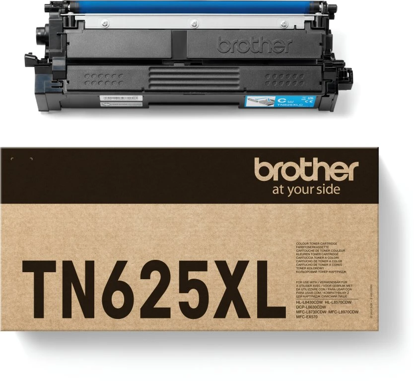 Brother TN625XLC - ŽYDRAS TONERIS (4500 PUSLAPIŲ PAGAL
