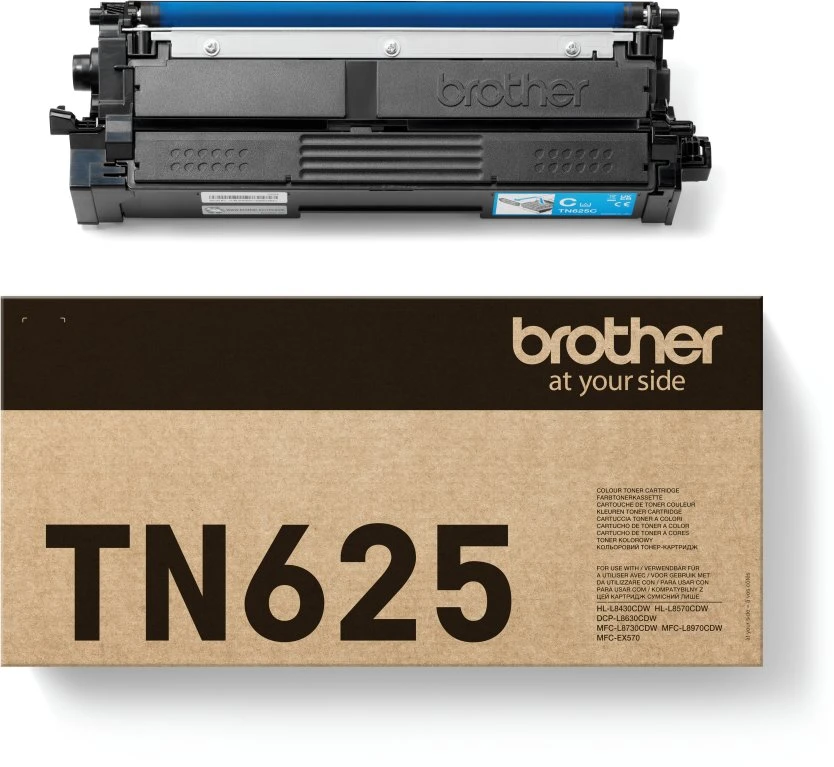 Brother TN625C - CYAN TONER (1800 PAGES ACCORDING
