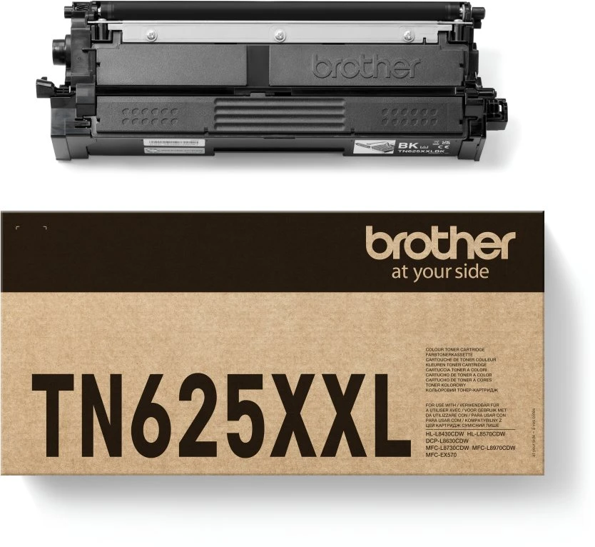 Brother TN625XXLBK - Juoda tonera kasetė (7500 puslapių pagal ISO)