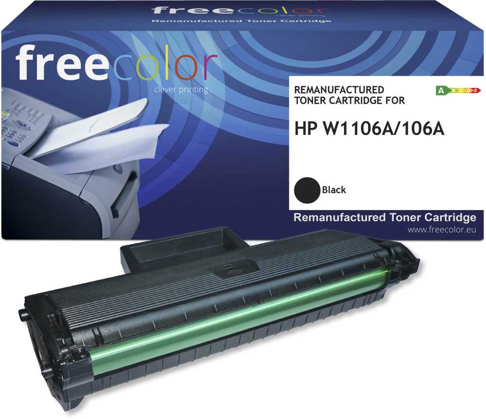 Toneris Freecolor Toneris HP 106A (W1106A) juodas 3000 puslapių remanufactured