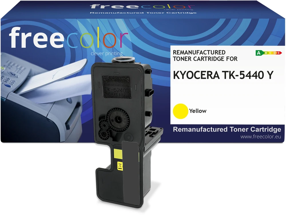 Toneris Freecolor Toneris Kyocera TK-5440K geltonas su lustu, suderinamas su 2400p