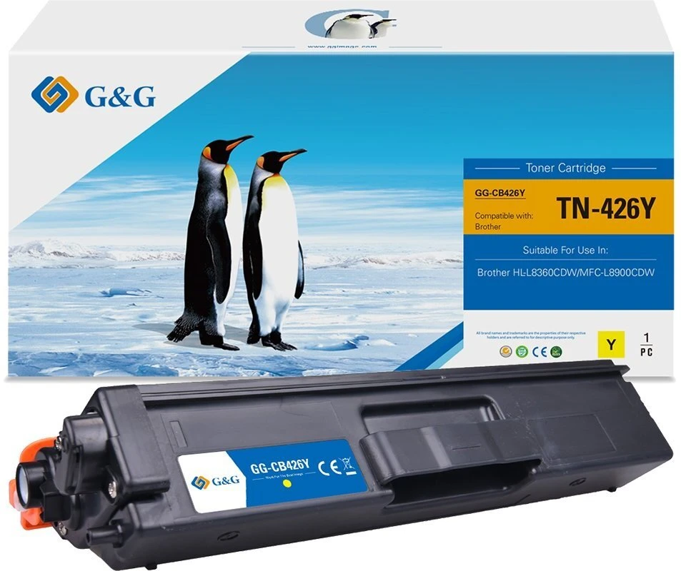 Toneris G&G 14751 kaseta su tonerem 1 vnt. Zamiennik Geltonas