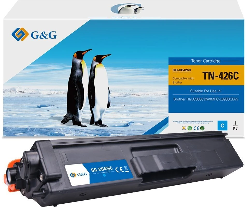 Toneris G&G G&G 14749 kaseta su tonerem 1 vnt. Zamiennik Cyjan