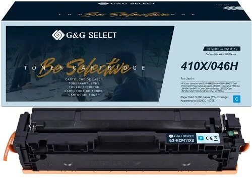 Toneris G&G G&G GS-HCF411XU kaseta su tonerem 1 vnt. Zamiennik Cyjan