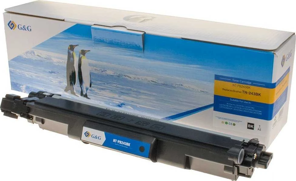 G&G kompatybilny toner su Brother TN243BK, NT-PB243BK, juodas, 1000s