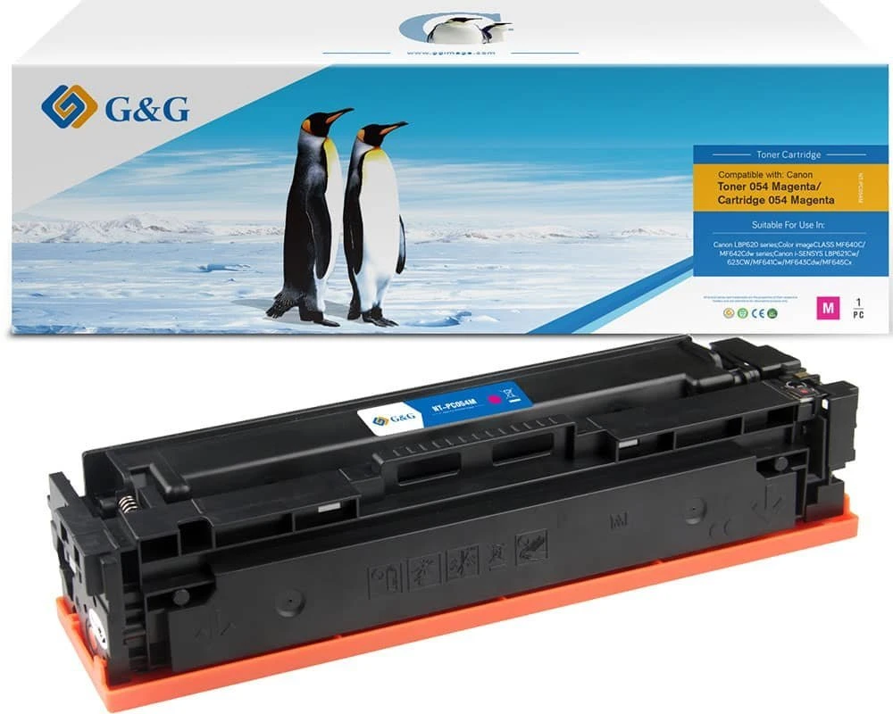 G&G suderinamas toneris su Canon 054M, NT-PC054M, magenta, 1200 psl., EOL