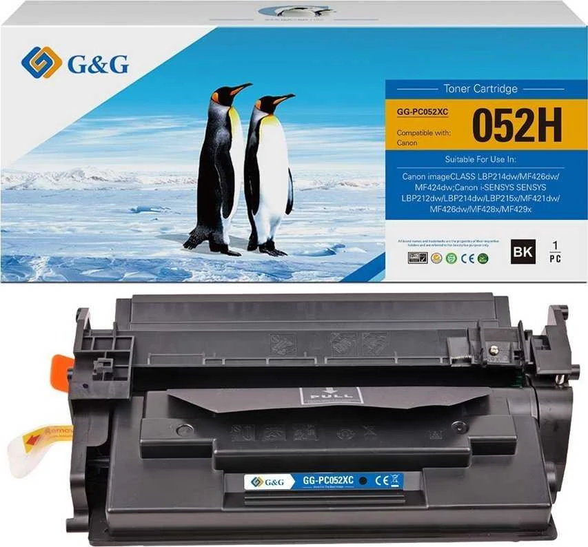 G&G suderinamas toneris su Canon 052H, NT-PC052XC, juodas, 9200s, didelės talpos