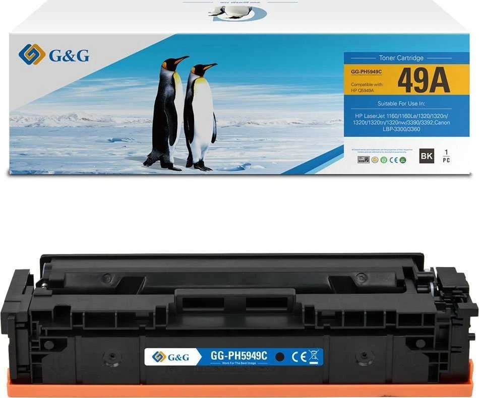 G&G kompatybilny toner su HP Q5949A, NT-PH5949C, HP 49A, juodas, 2500s