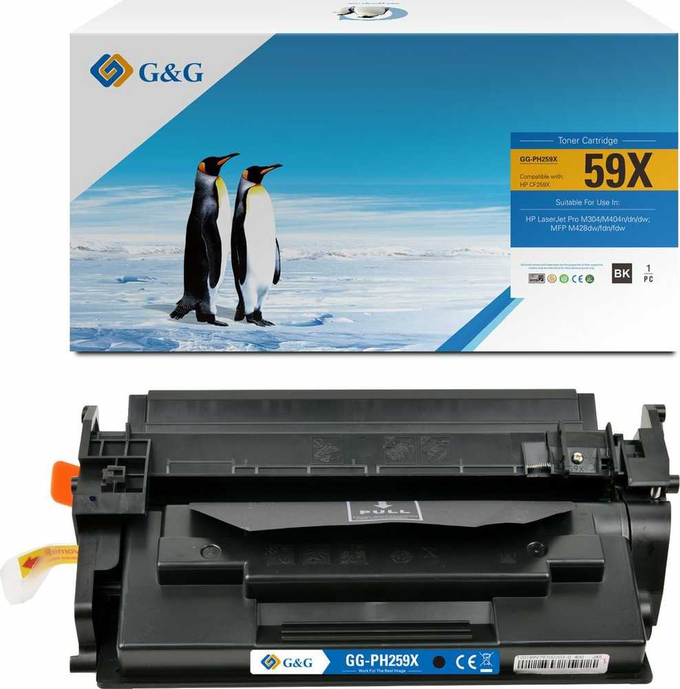 G&G kompatybilny toner su HP CF259X, NT-PH259X, HP 59X, juodas, 10000s