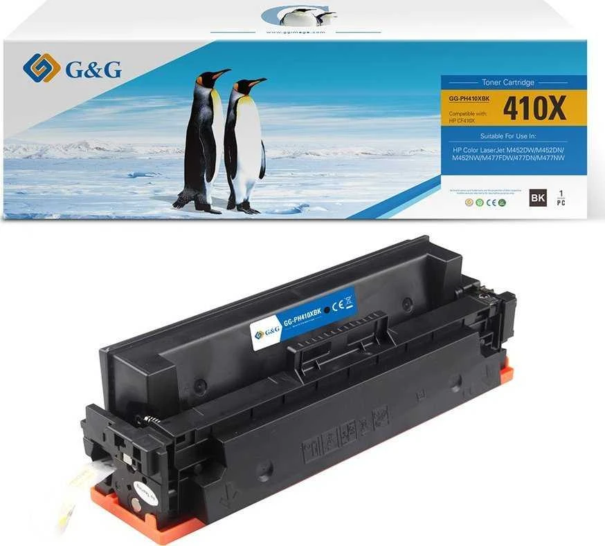 G&G suderinamas toneris su HP CF410X, NT-PH410XUBK, juodas, 6300s, didelės talpos