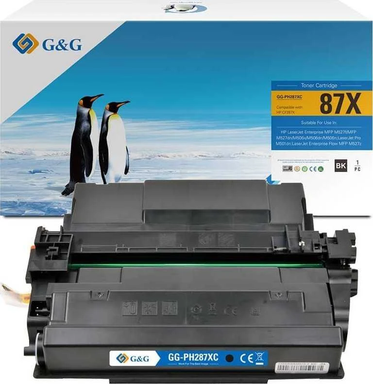 G&G kompatybilny toner su HP CF287X, NT-PH287XC, juodas, 18000s, didelės talpos