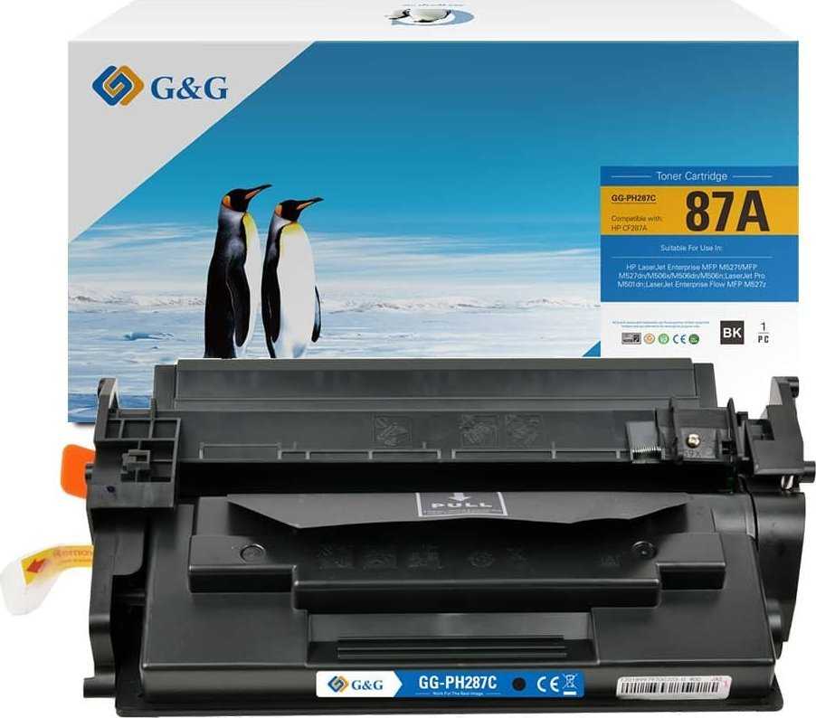 G&G kompatybilny toner su HP CF287A, NT-PH287C, HP 87A, juodas, 9000s, 930g