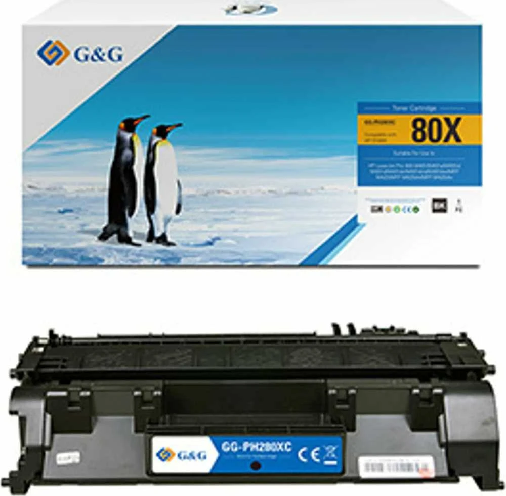 Toneris G&G G&G kompatybilny toner su HP CF280X, NT-PH280XC, HP 80X, juodas, 6900s