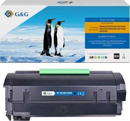 G&G suderinamas toneris su Lexmark 56F2U00, NT-PFL56F1XXX, juodas, 25000s, itin didelės talpos, grąžinimas